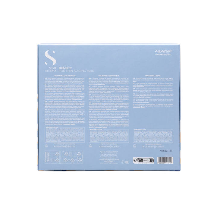 ALFAPARF MILANO Set Holiday Semi Di Lino Density Shampoo 250ml + Conditioner 200+ Cream 125ml