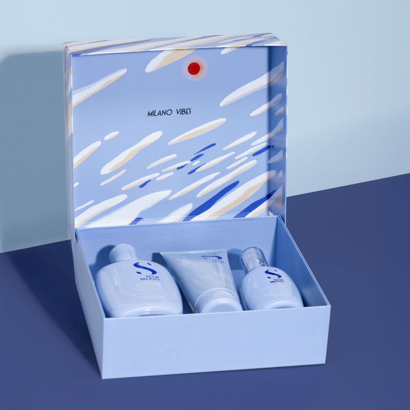 ALFAPARF MILANO Set Holiday Semi Di Lino Density Shampoo 250ml + Conditioner 200+ Cream 125ml