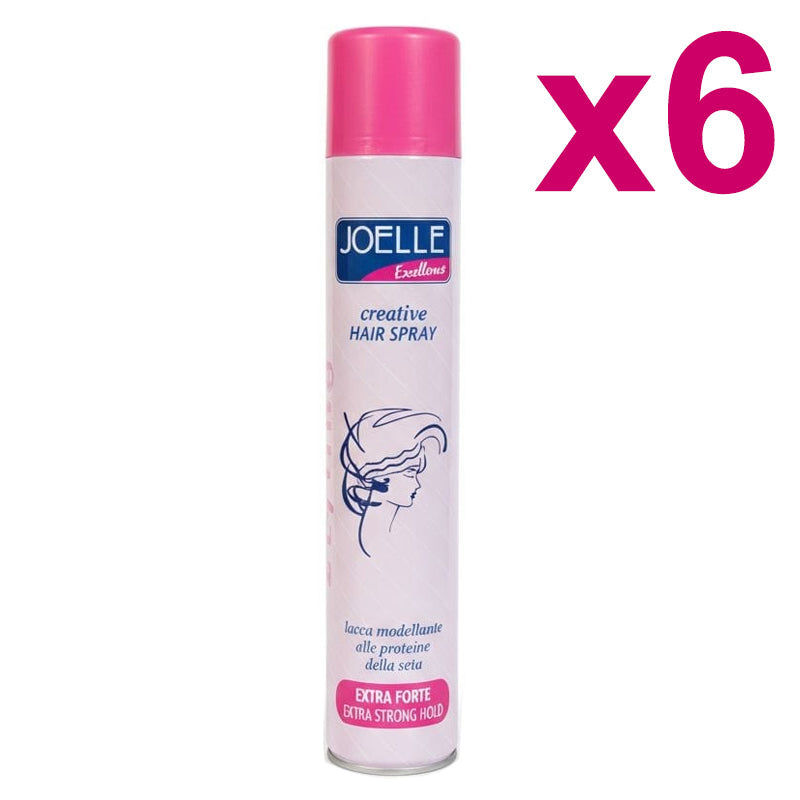 JOELLE Excellence Styling Lacca Fisaggio Extra Forte 6 Pezzi x 500ml