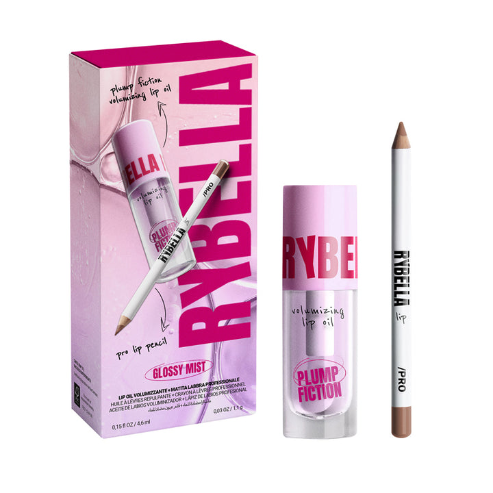 RYBELLA Set Glossy Mist Lip Oli Volumizzante 4.6ml + Matita Labbra 1.1g