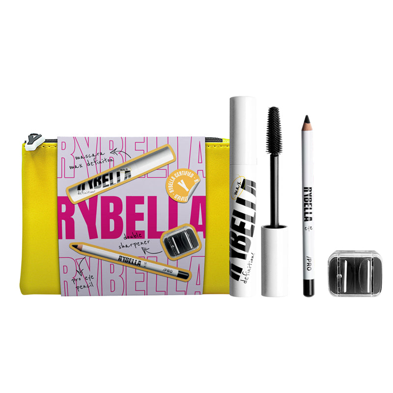 RYBELLA Set Eye'M With You Mascara 15ml + Matita Occhi 1.1 + Temperamatite Yellow