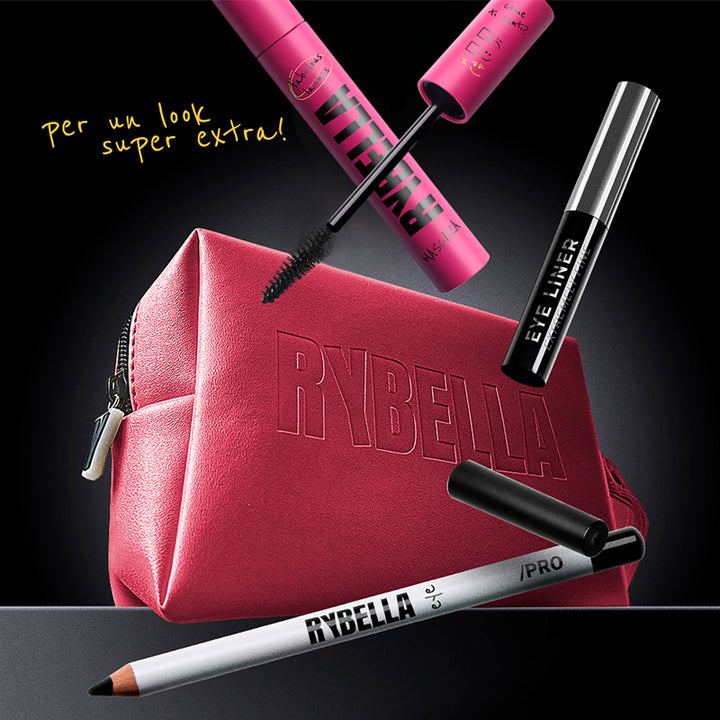 RYBELLA Set Gaze Game On Mascara 18ml + matita Occhi 1.1g + Eyeliner 5.5ml Magenta