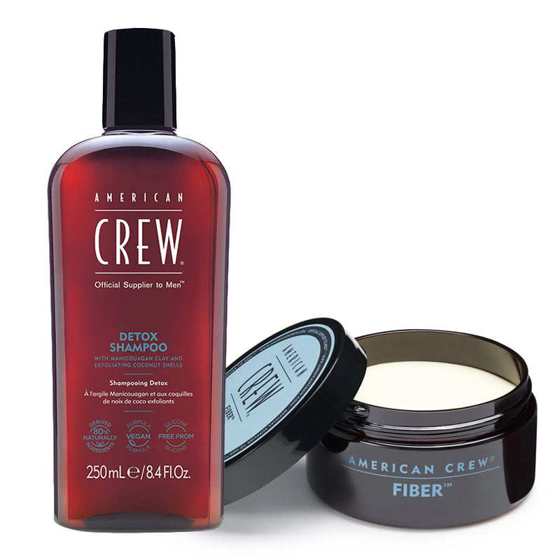 AMERICAN CREW Kit Detox Shampoo 250ml + Fiber 85gr