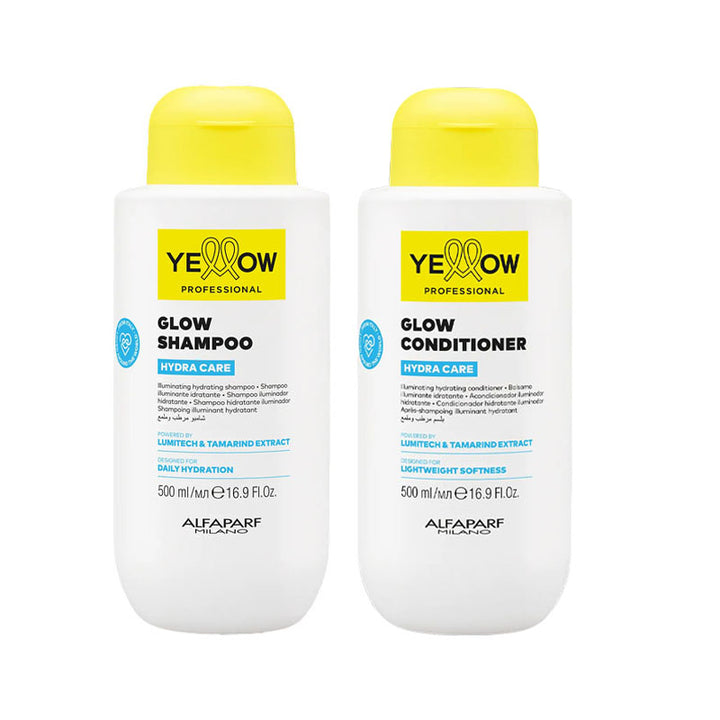 ALFAPARF Yellow Kit Hydra Care Glow Shampoo 500ml + Conditioner 500ml