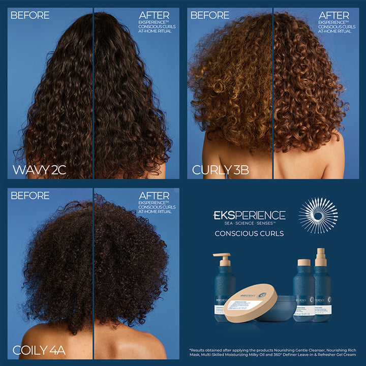 REVLON PROFESSIONAL Kit Eksperience Conscious Curls Shampoo 250ml +  Mask 200ml