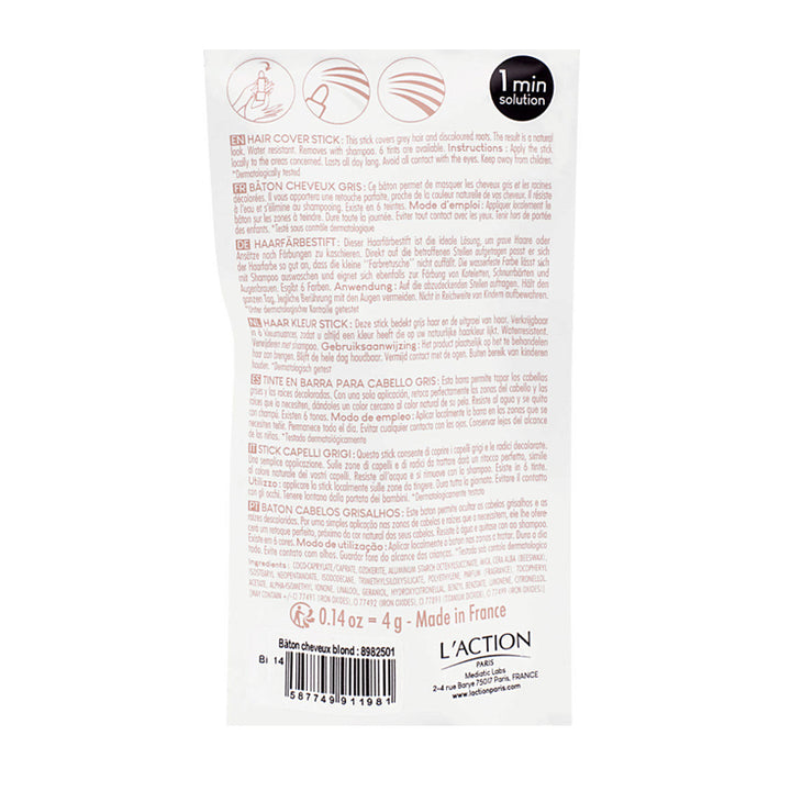 L'ACTION Paris Touch Up Stick Per Capelli Grigi - Biondo 4g