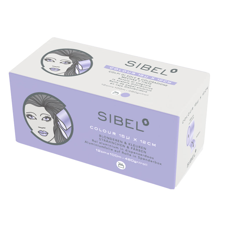 SIBEL Rotolo Di Foglio D'Alluminio 15µ Fucsia 12cmx100m