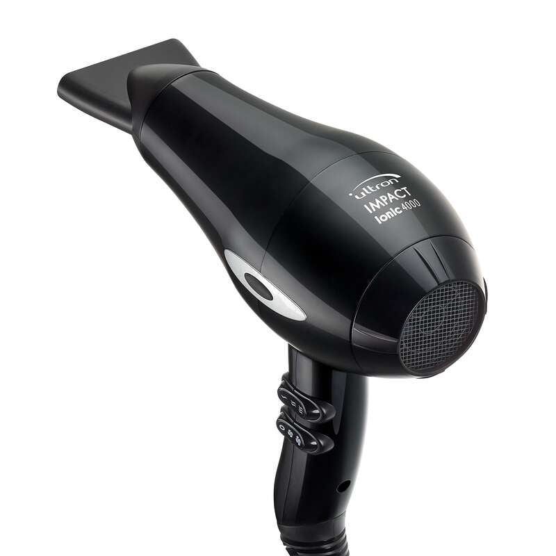 ULTRON Impact ionic 4000 Asciugacapelli Nero Lucido