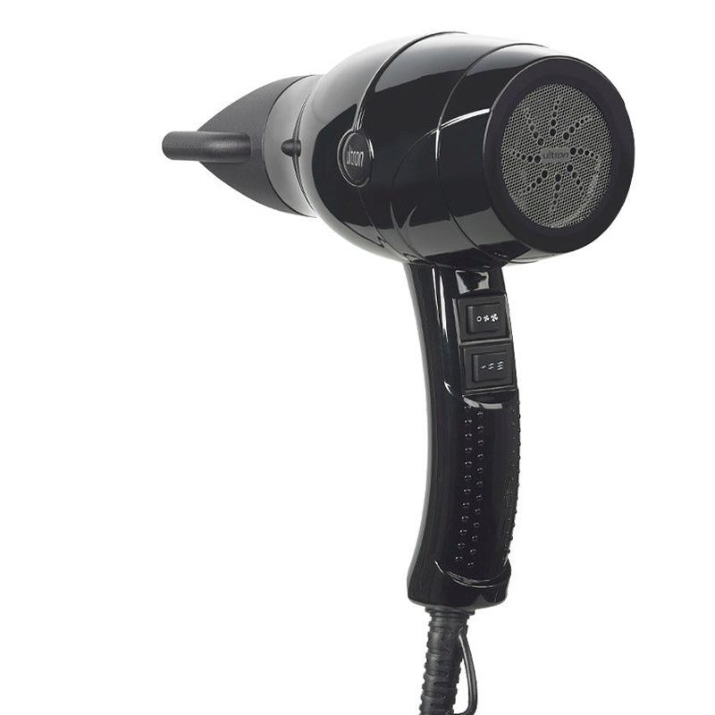 ULTRON Vayu Ac Asciugacapelli Compatto Nero Lucido