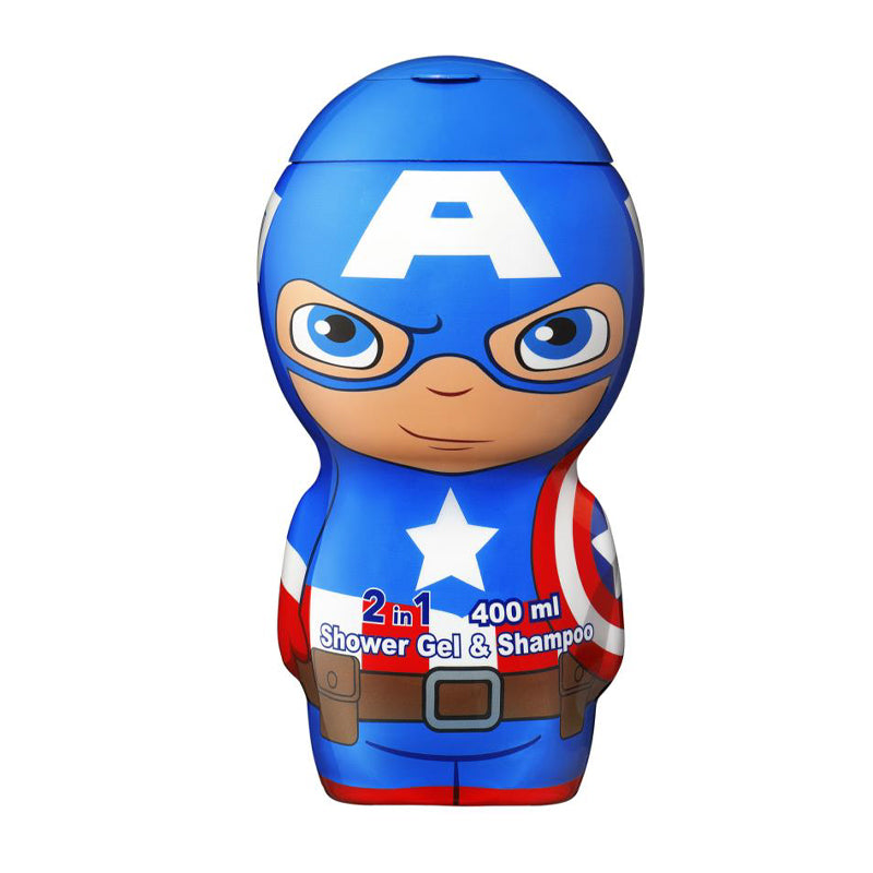 AIR VAL Marvel Capitan America Shower Gel & Shampoo 2 in 1 400ml