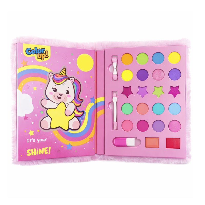 AIR VAL Color Up Unicorn Plush Makeup Case