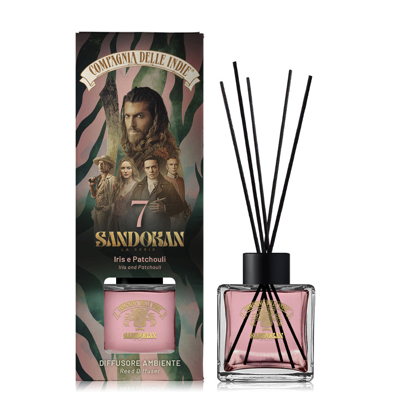 COMPAGNIA DELLE INDIE Sandokan Diffusore Per Ambiente 7 Iris E Patchouli 100ml