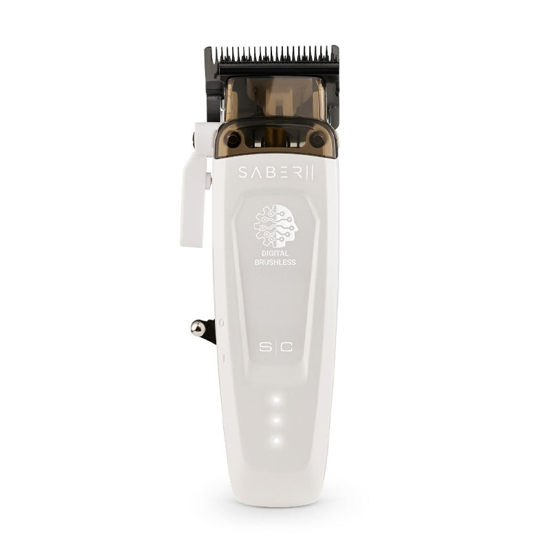STYLECRAFT Pro Saber 2 Brushless Professional Metal Clipper Eon White Limited Edition