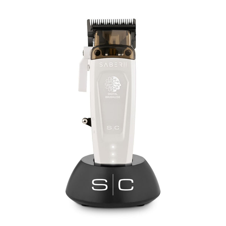 STYLECRAFT Pro Saber 2 Brushless Professional Metal Clipper Eon White Limited Edition