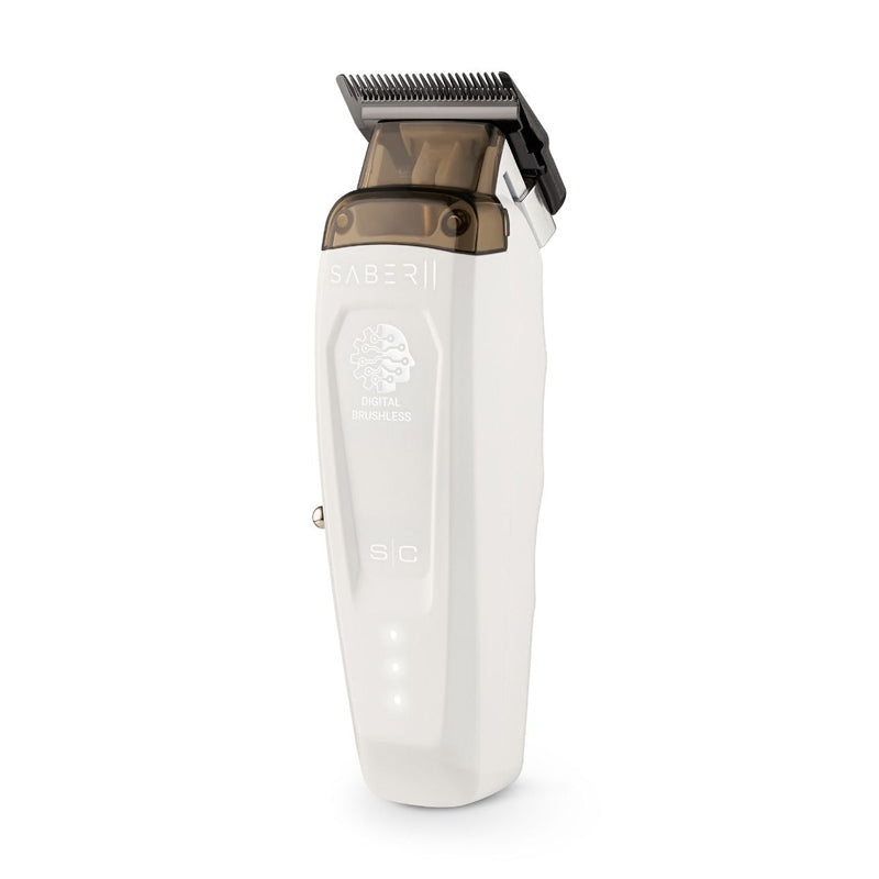 STYLECRAFT Pro Saber 2 Brushless Professional Metal Clipper Eon White Limited Edition