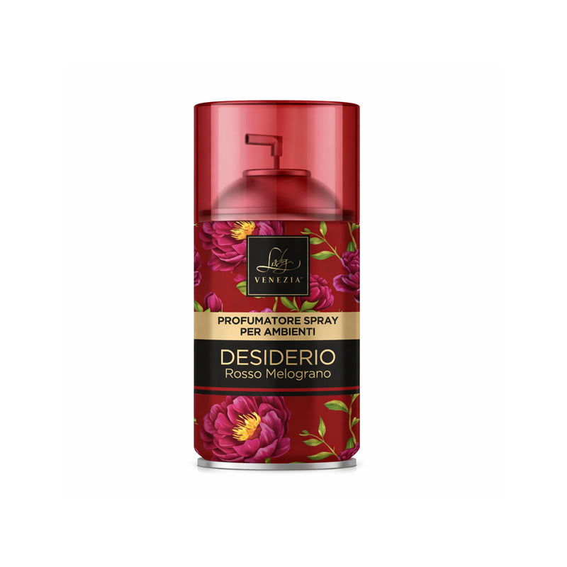 LADY VENEZIA Profumatore Spray Refill Per Ambiente Desiderio Rosso Melograno 250ml