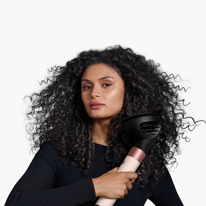 DYSON Airwrap I.D.Multi Styler Asciugacapelli Ricci Molto Ricci Rosa Cipria/Oro Rosa