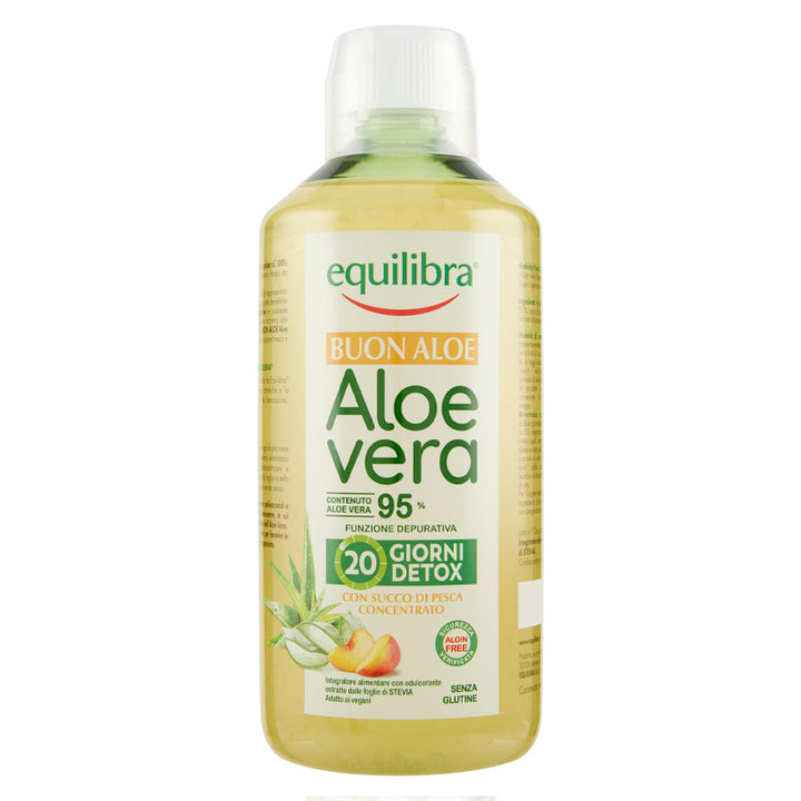 EQUILIBRA Buon Aloe Vera 95% Con Succo Di Pesca Concentrato 1000ml