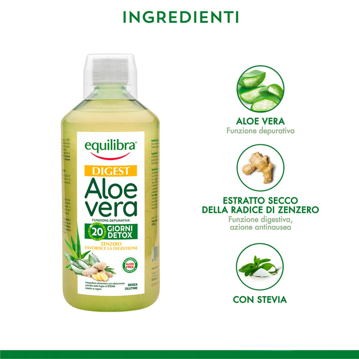 EQUILIBRA Aloe Vera Digest Con Zenzero 500ml