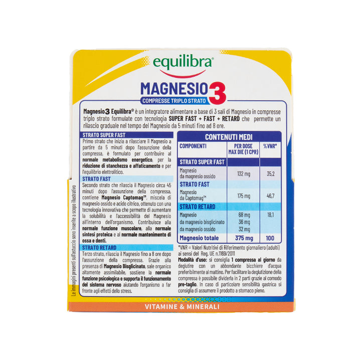 EQUILIBRA Magnesio Compresse Triplo Strato 30 Compresse 38.1g