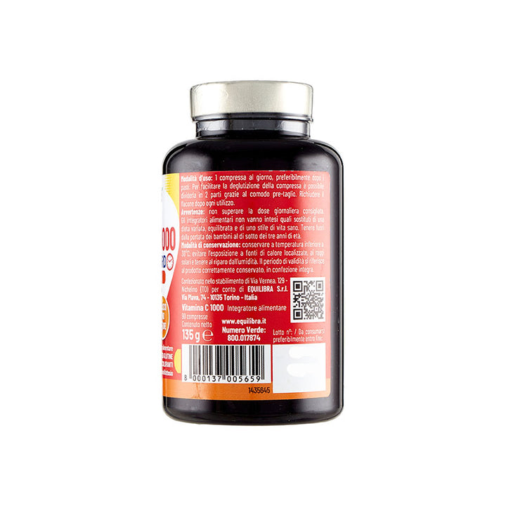 EQUILIBRA VITAMINA C 1000 Formula Retard Stanchezza & affaticamento 90 Compresse 135g
