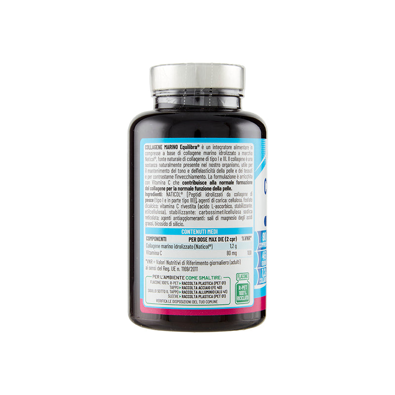 EQUILIBRA Collagene Marino Con Vitamina C Pelle & Bellezza 90 Compresse 89g