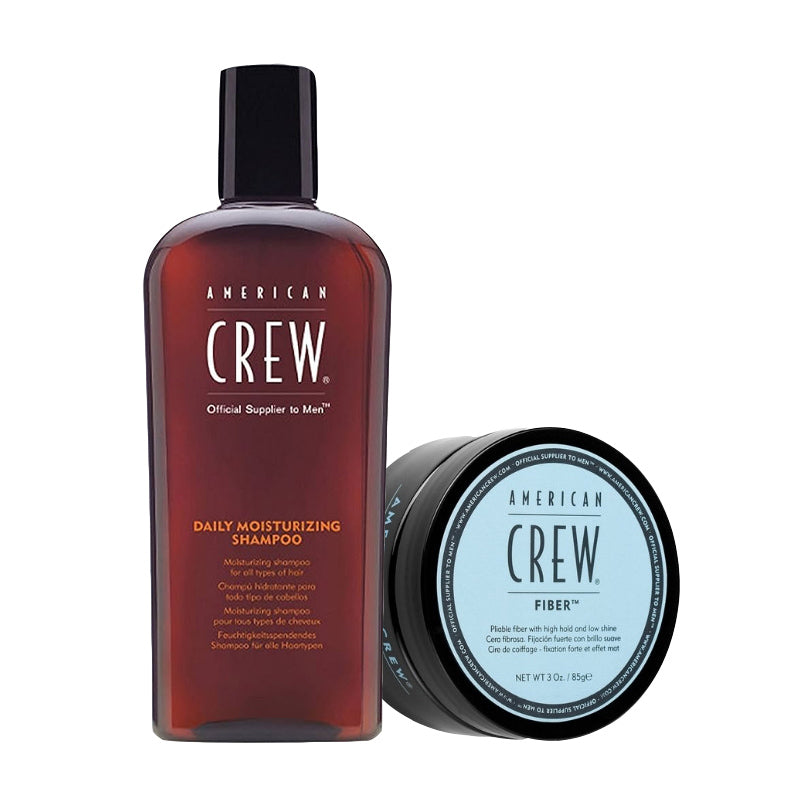 AMERICAN CREW Kit Daily Moisturizing Shampoo 250ml + Fiber 85gr