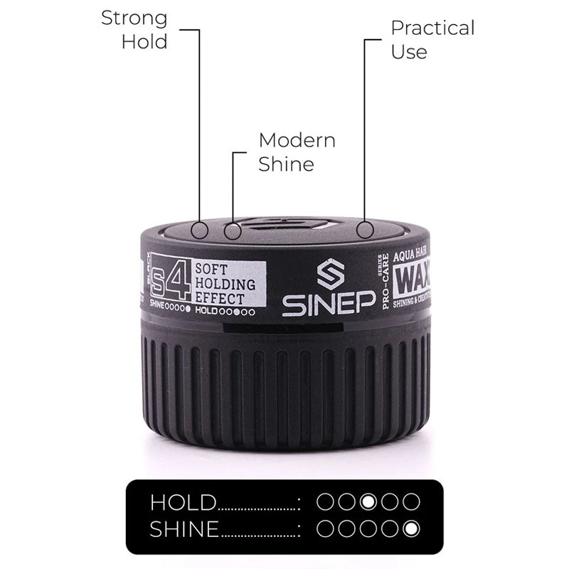 SINEP Aqua Hair Wax Black Pro-Care S4 150ml
