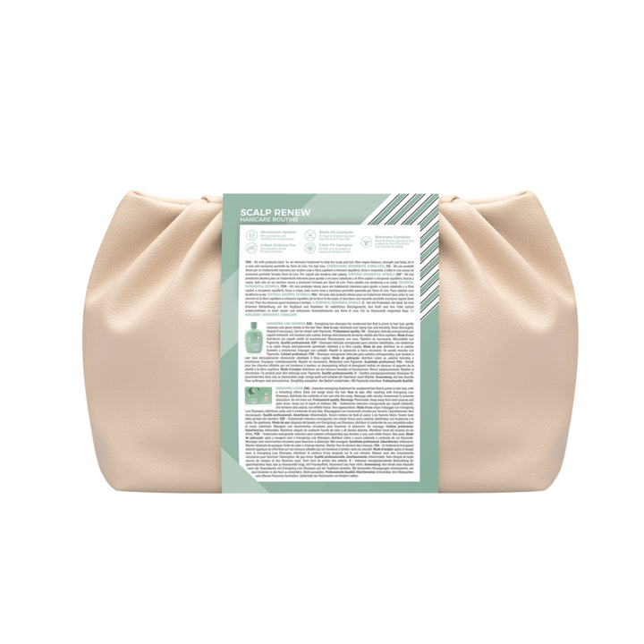 ALFAPARF MILANO Set Semi Di Lino Scalp Renew Energizing Shampoo 250ml + Lotion 24x10ml + Pochette Omaggio