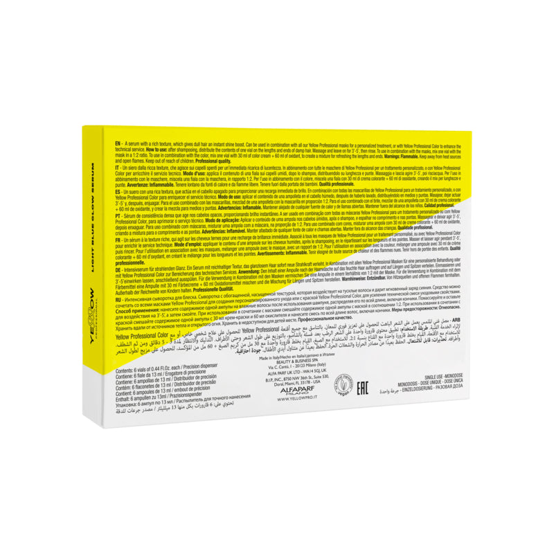 ALFAPARF Yellow Hydra Care Light Blue Glow Serum 6x13m