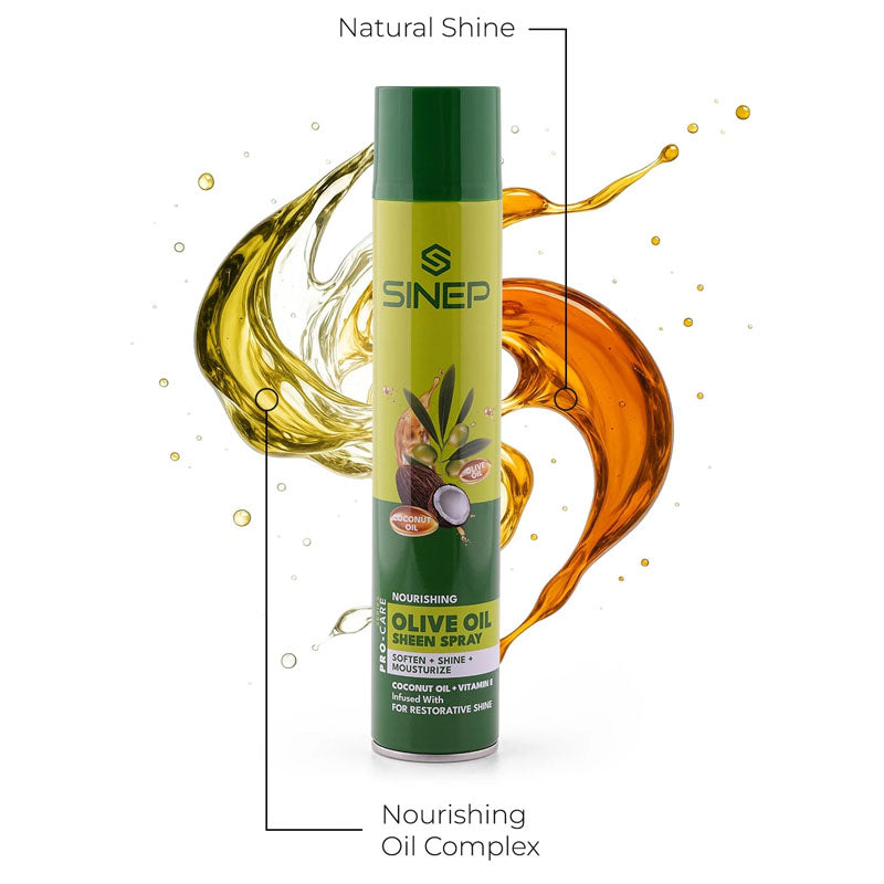 SINEP Olive Oil Sheen Spray Nourishing Pro-Care 400ml