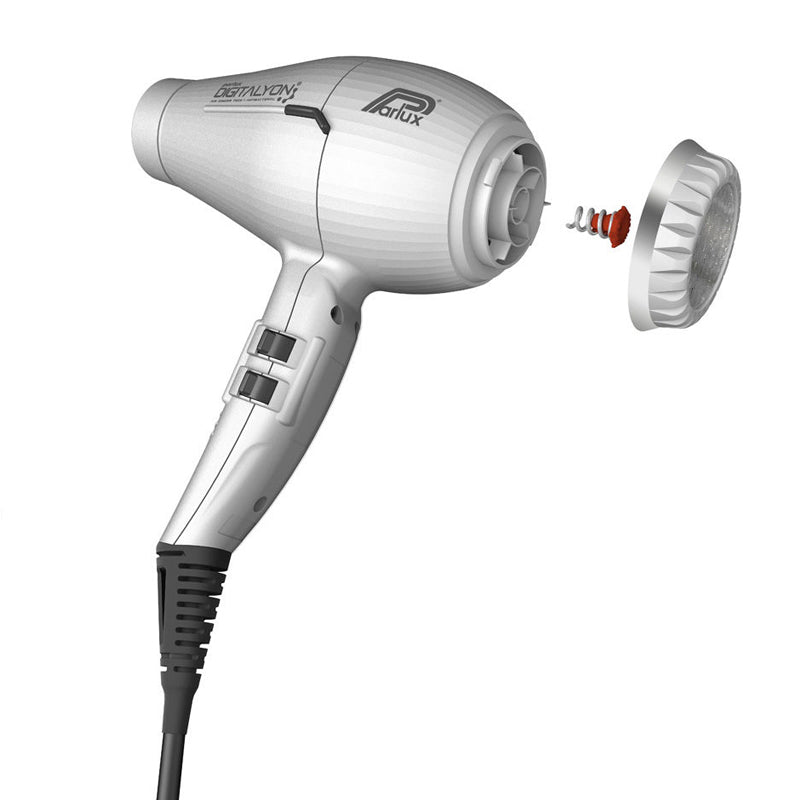 PARLUX Digitalyon Air Ionizer Tech Phon Asciugacapelli ARGENTO