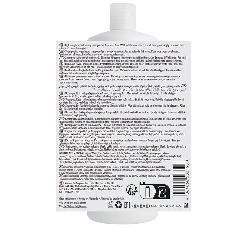 WELLA PROFESSIONALS Oil Reflections Shampoo Rivelatore Di Luminosità 1000ml
