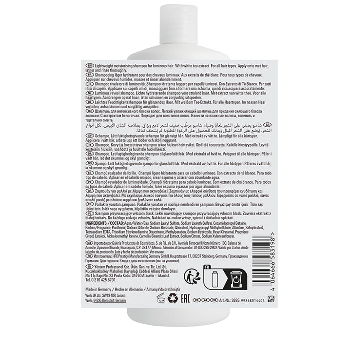 WELLA PROFESSIONALS Oil Reflections Shampoo Rivelatore Di Luminosità 1000ml