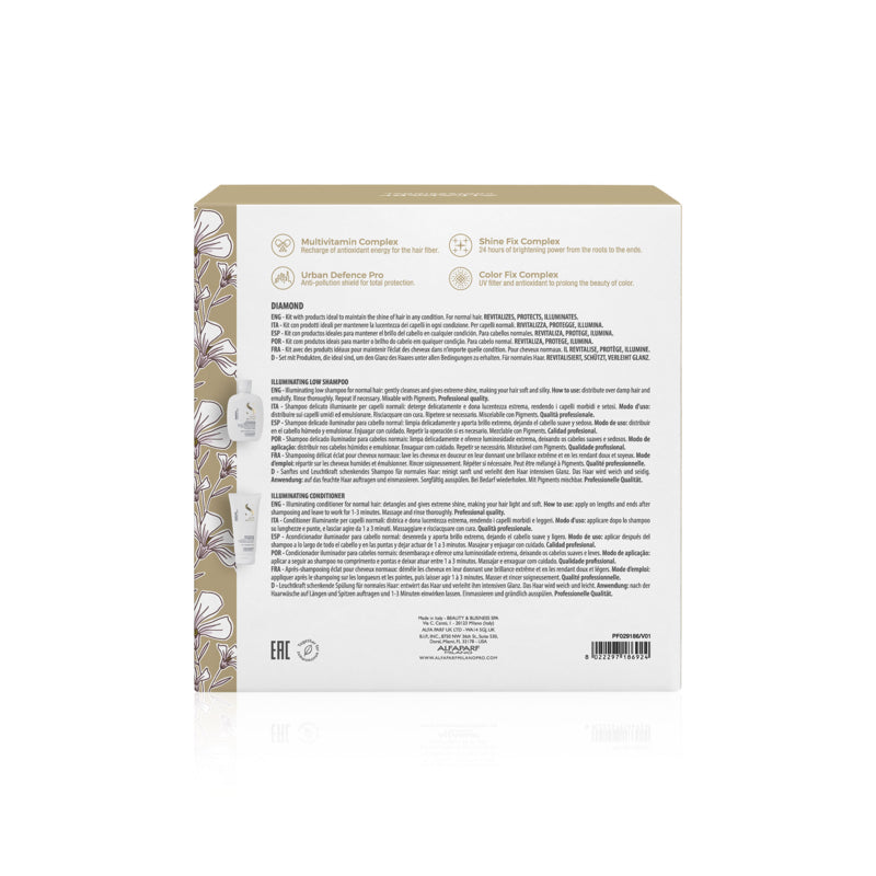 ALFAPARF MILANO Set Semi Di Lino Diamond Illuminating Shampoo 250ml + Conditioner 200ml