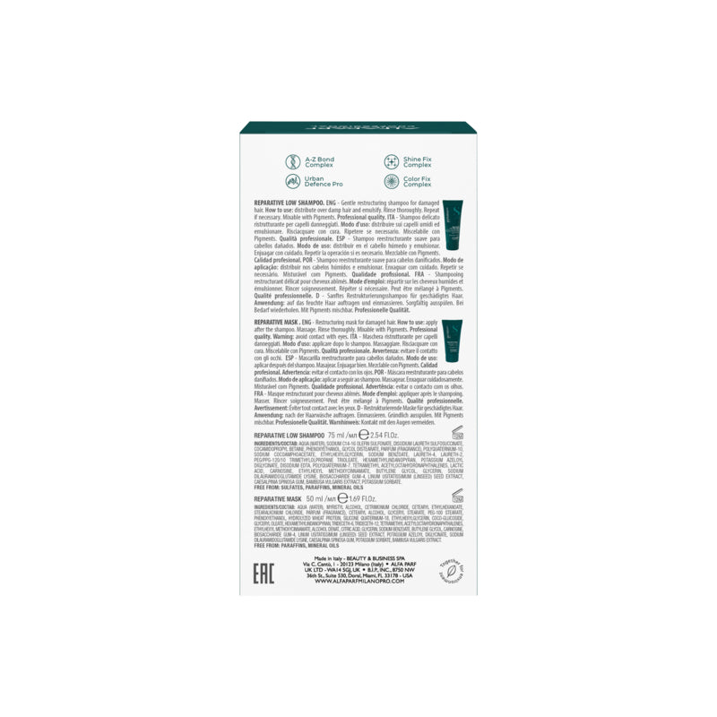 ALFAPARF MILANO Set Semi Di Lino Reconstruction Reparative Shampoo 75ml + Mask 50ml