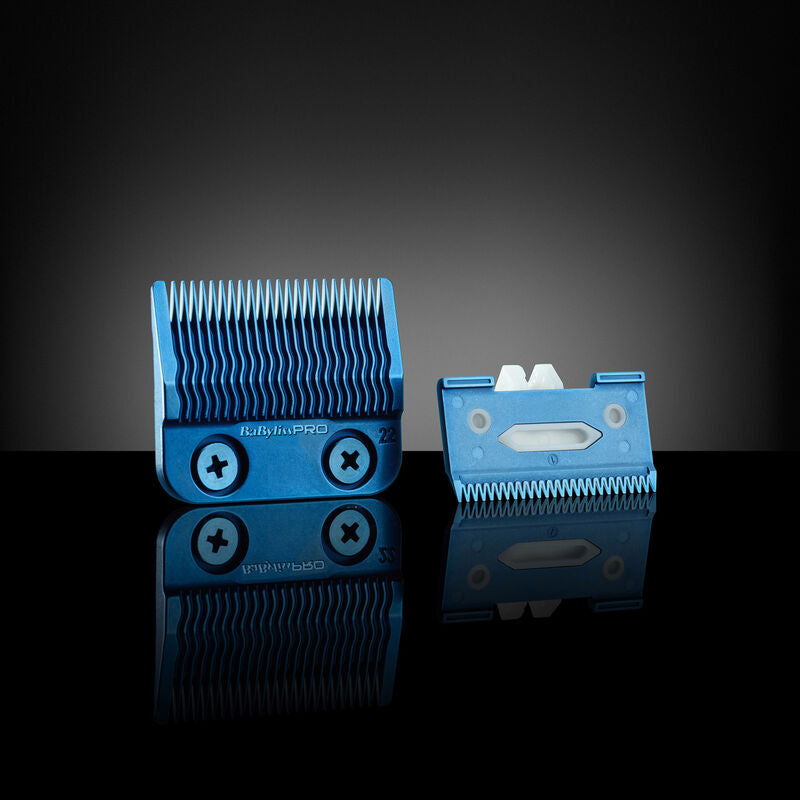 BABYLISS Pro Testina Titanium Mim Fade Blades Blue FX8022BLE