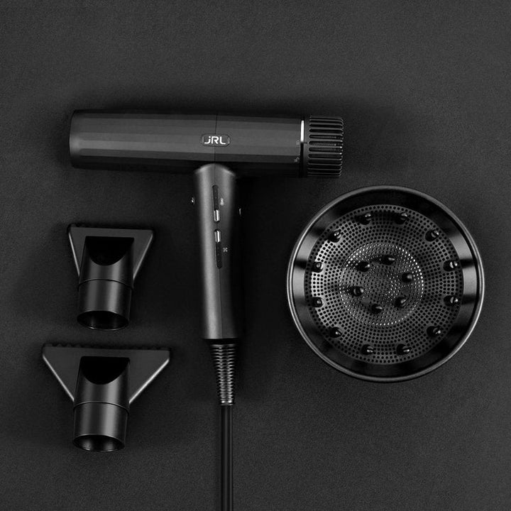 JRL PROFESSIONAL Onyx Forte Pro Asciugacapelli Professionale Black