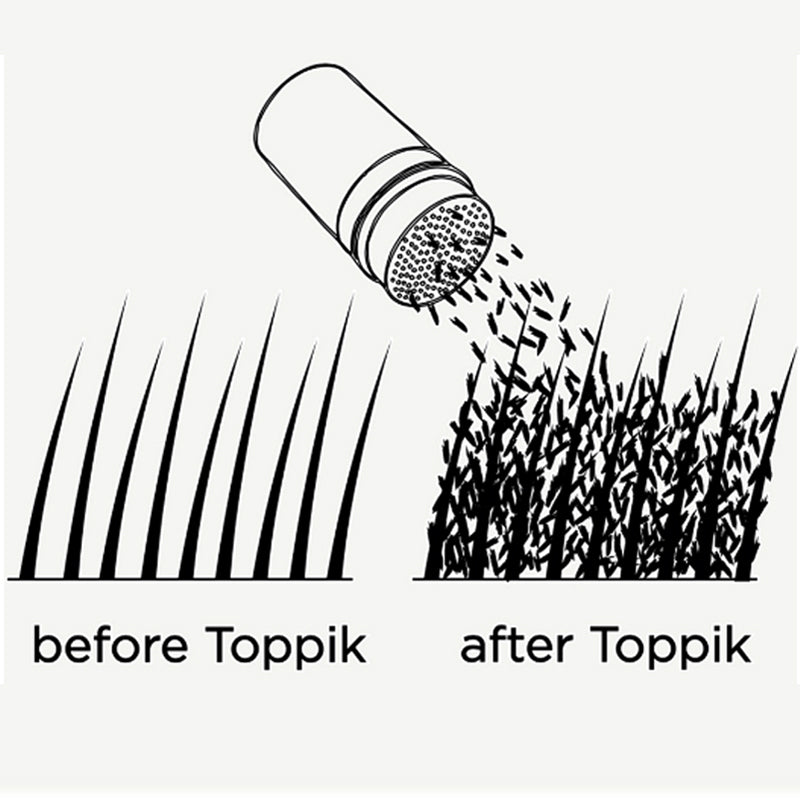 TOPPIK Fibre Capillari Densificanti Di Cheratina Naturale BLACK 55g