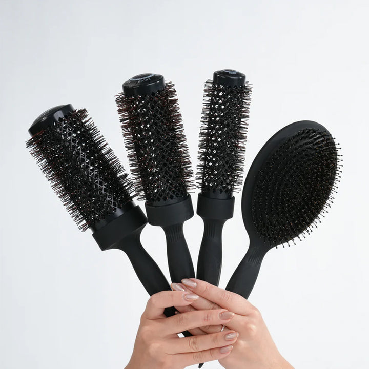 COCCO Set Aura Tri-Lon Technology Brush 4pz Nero