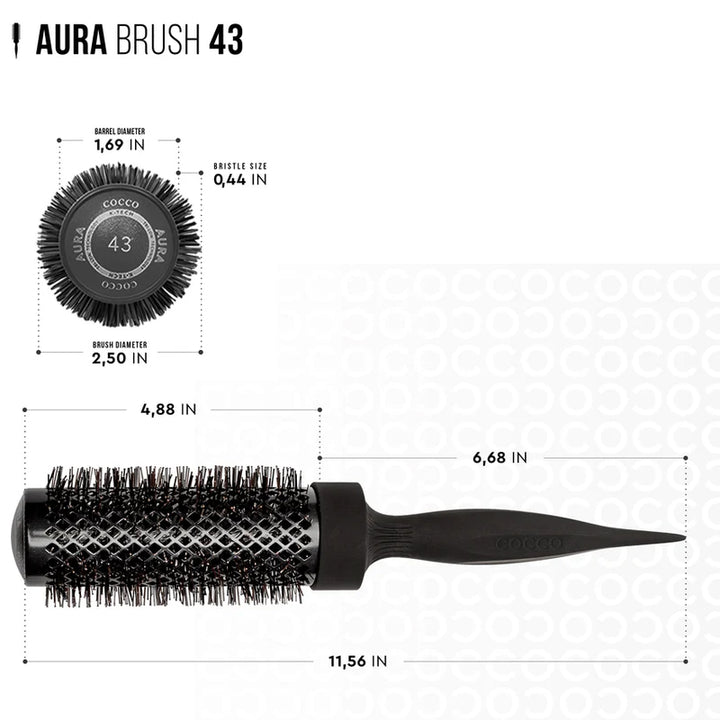 COCCO Set Aura Tri-Lon Technology Brush 4pz Bianco