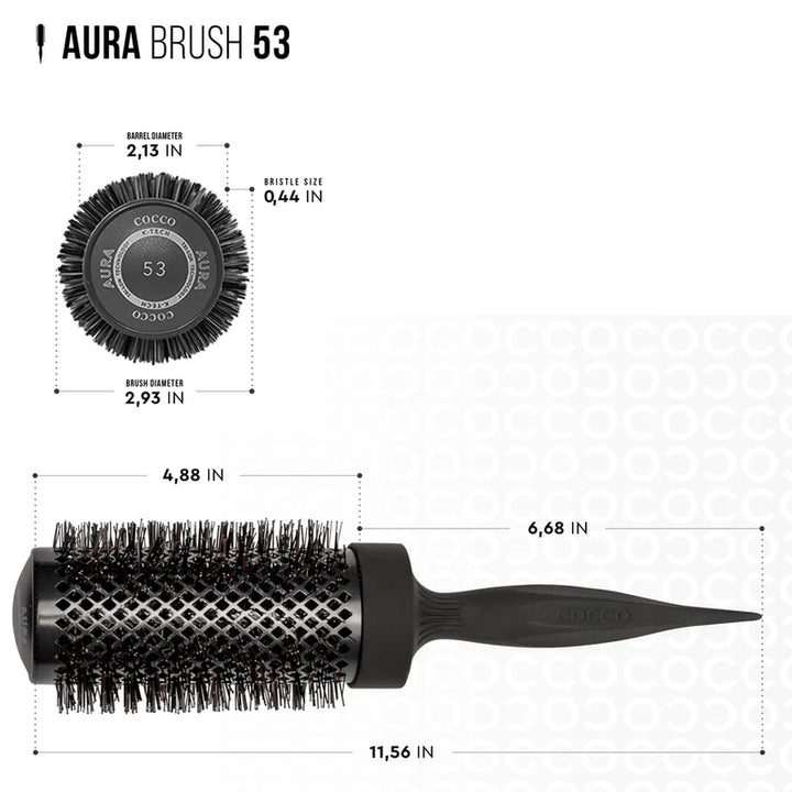 COCCO Set Aura Tri-Lon Technology Brush 4pz Rosso