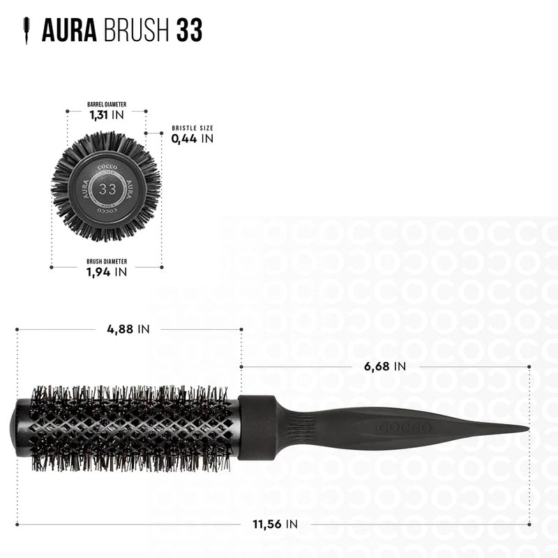 COCCO Set Aura Tri-Lon Technology Brush 4pz Verde