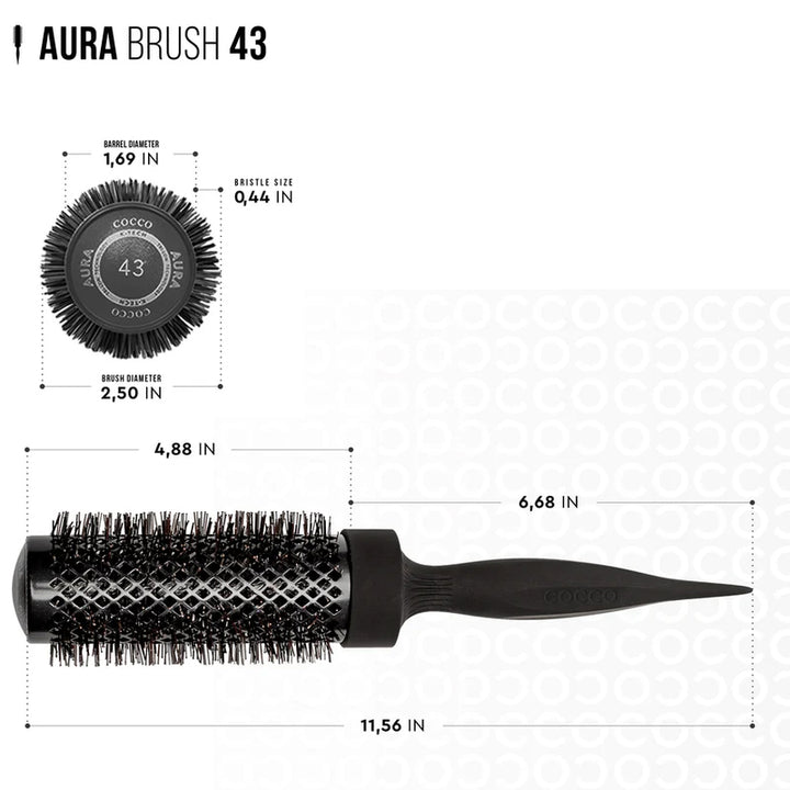 COCCO Set Aura Tri-Lon Technology Brush 4pz Verde