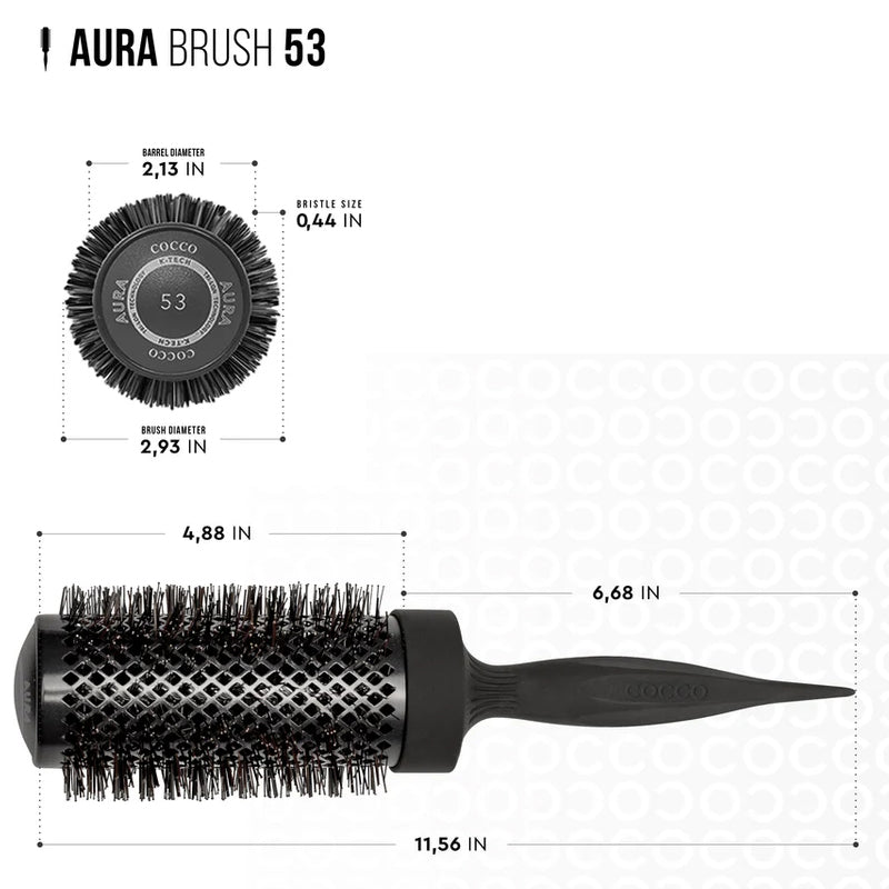 COCCO Set Aura Tri-Lon Technology Brush 4pz Viola