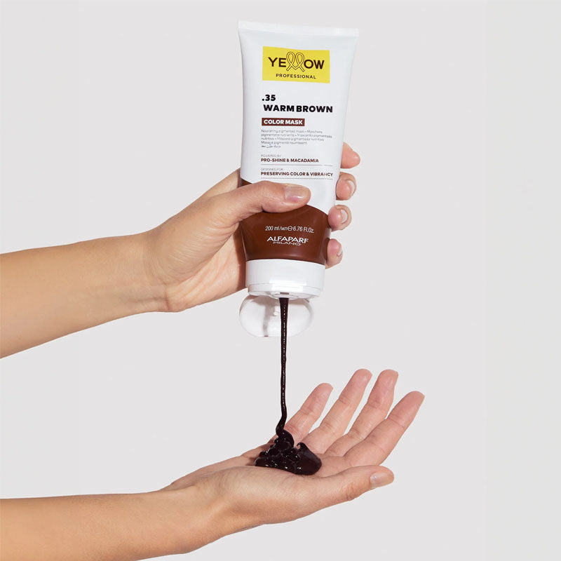 ALFAPARF Yellow Color Mask .35 WARM BROWN 200ml