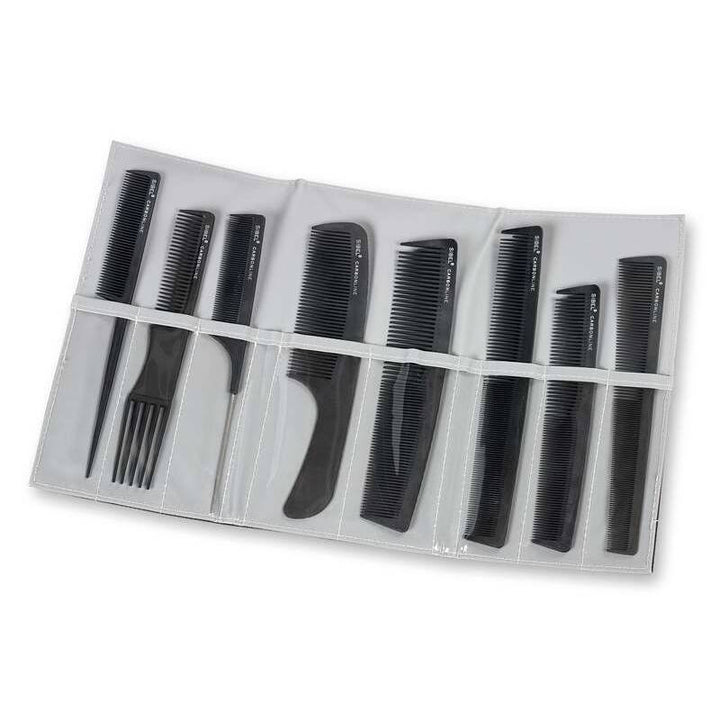 SIBEL Set Pettini Da Taglio In Carbonio 8pz