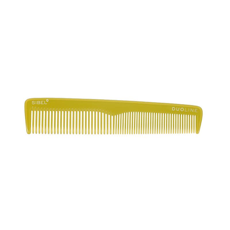 SIBEL Cutting Comb Duoline Cellulose Acetate Green 17,5cm 1pz