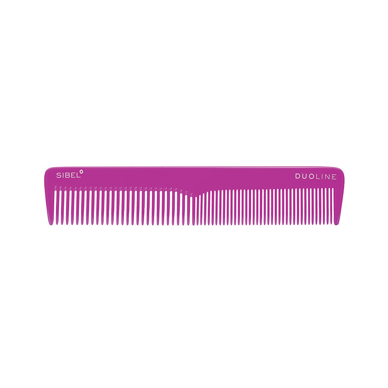 SIBEL Pettine Da Taglio Duoline Cellulosa Acetato Rosa 19cm 1pz
