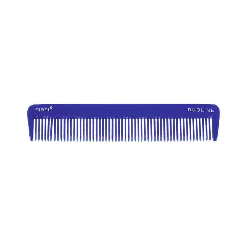 SIBEL Cutting Comb Duoline Cellulosa Acetate Dark Blue 19cm 1pz